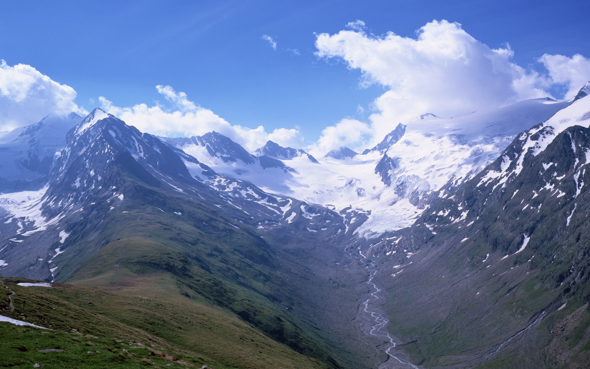 montagne cielo fiume