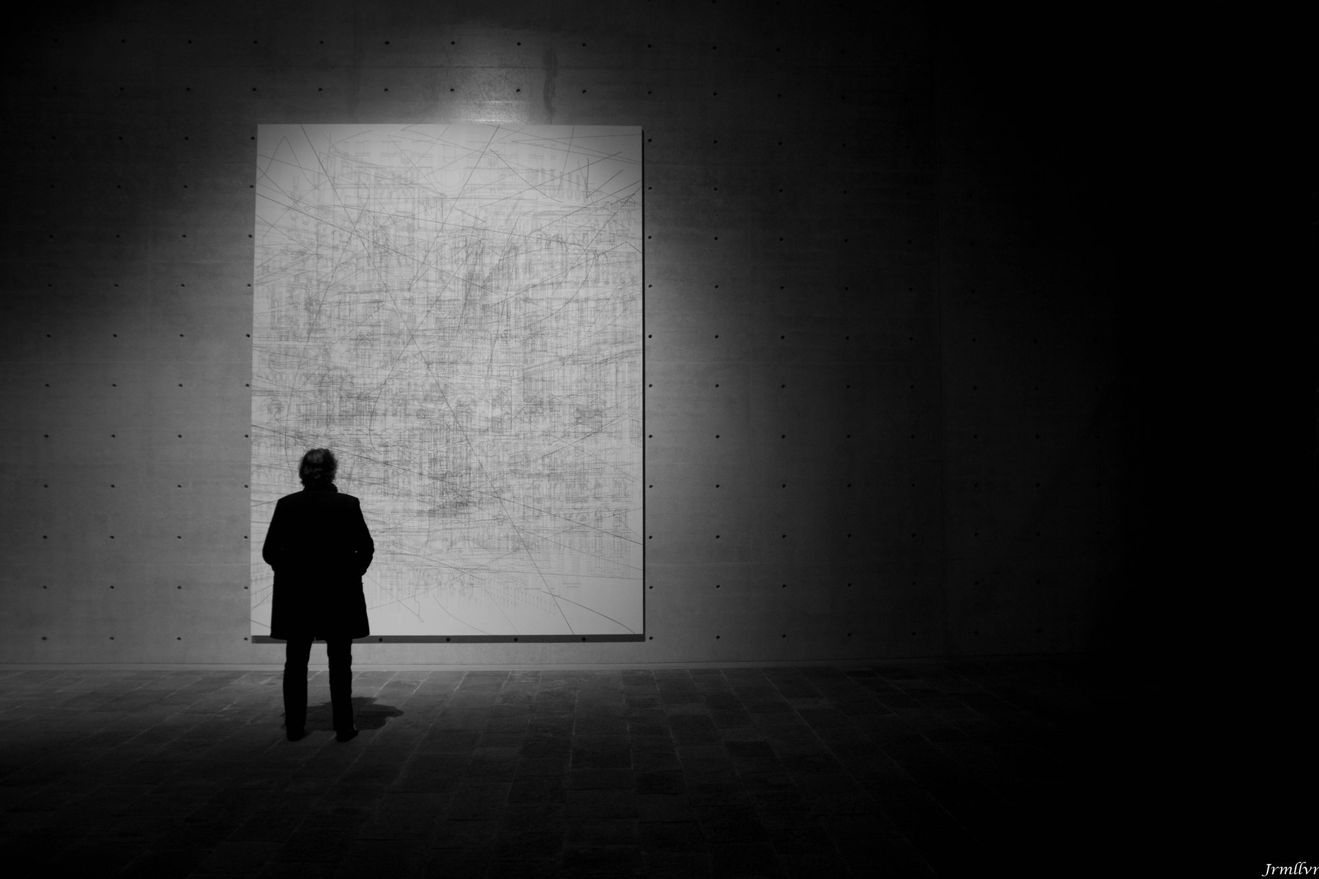 blackwhite uomo museo pittura