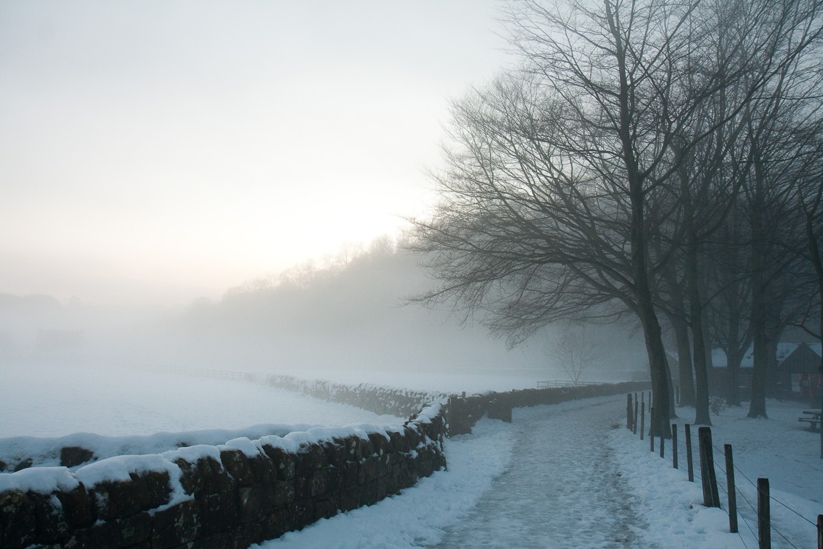 winter snow road