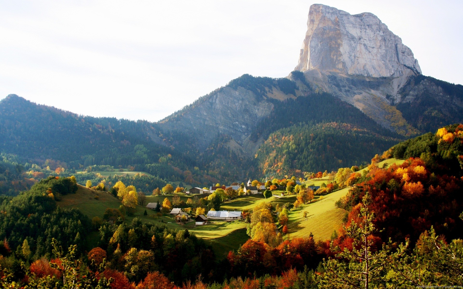 automne montagne rural