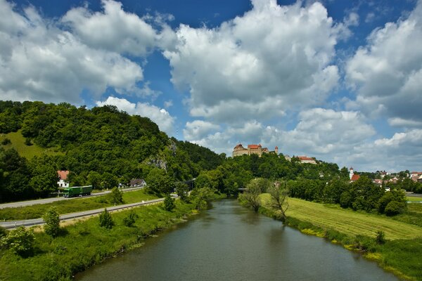 A river in Germany and a castle in Harburg