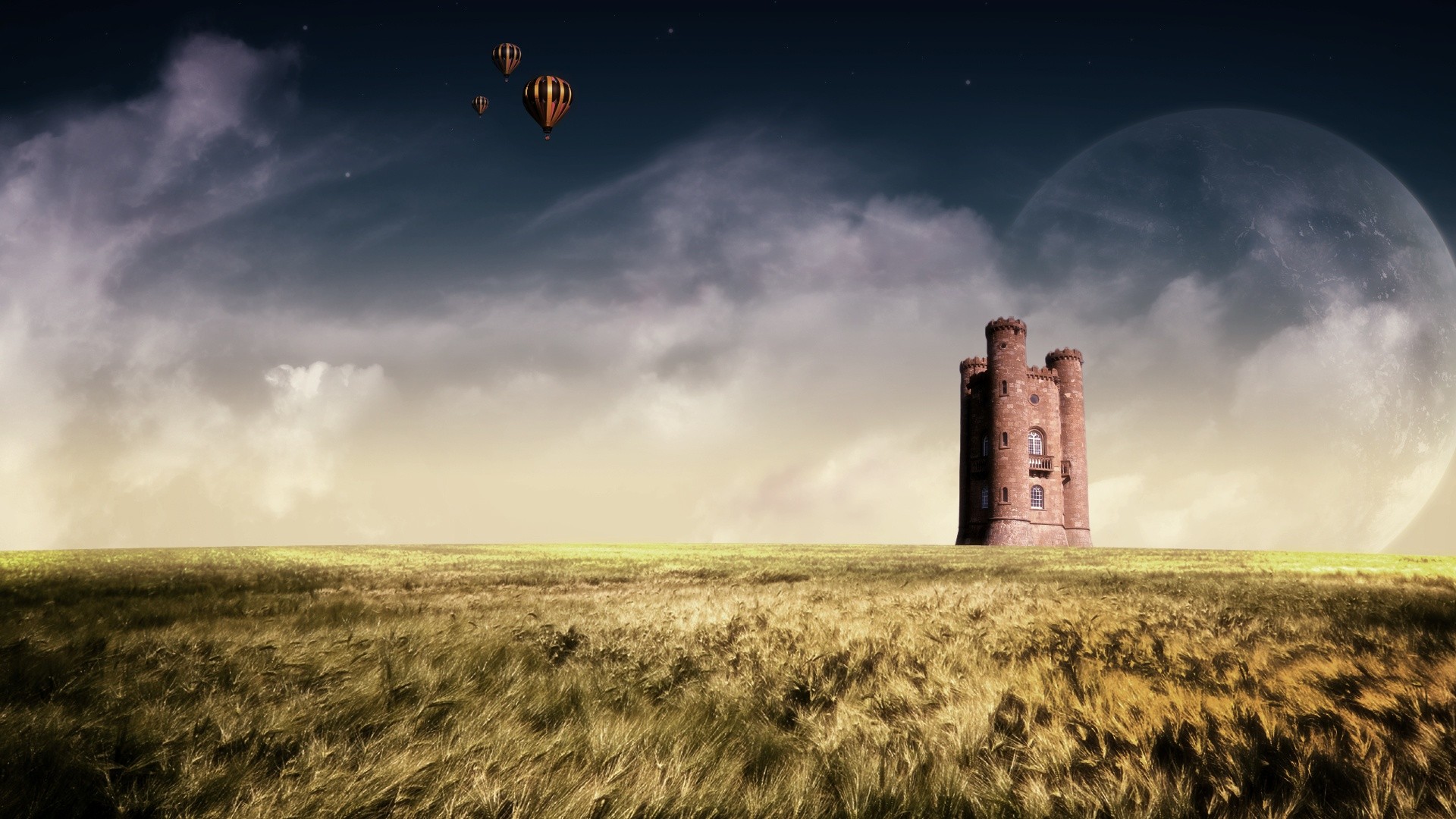 castle the field horizon planet balloon