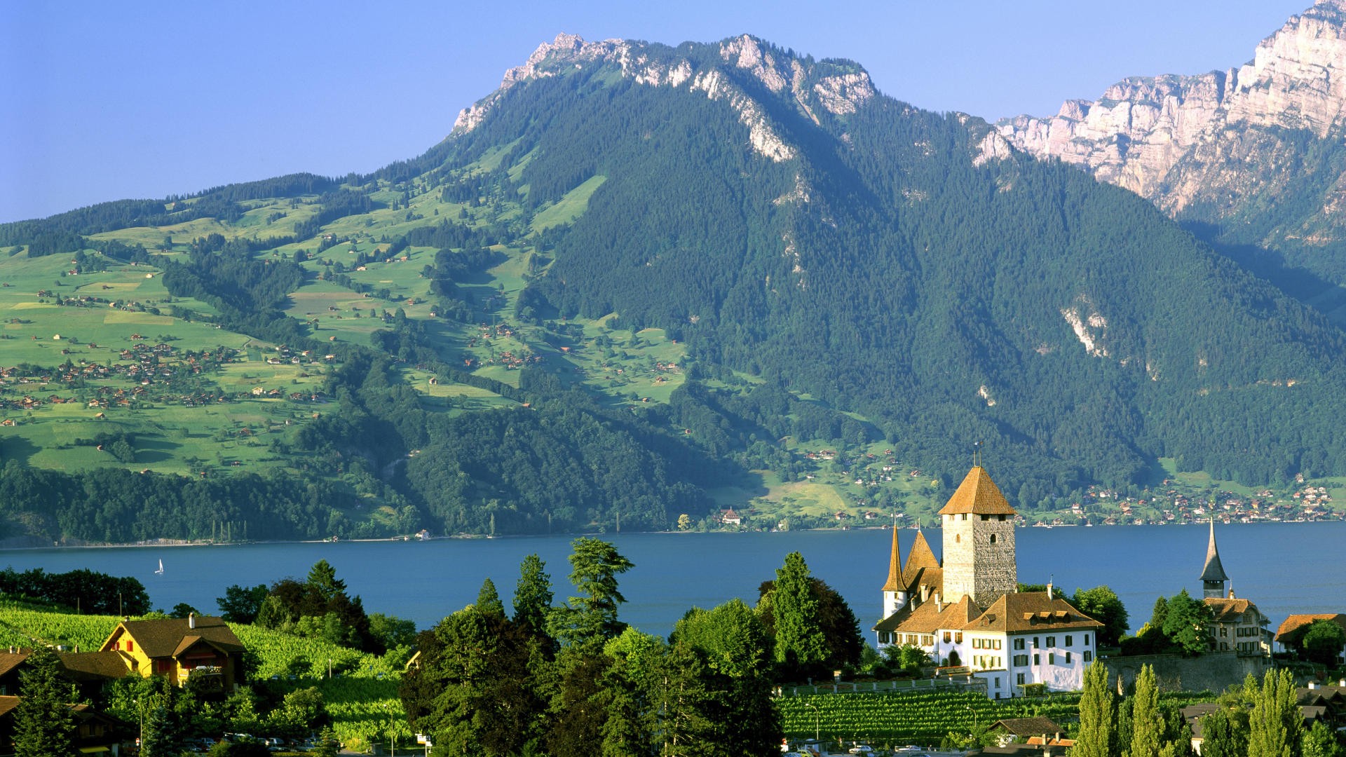 witzerland castle lake