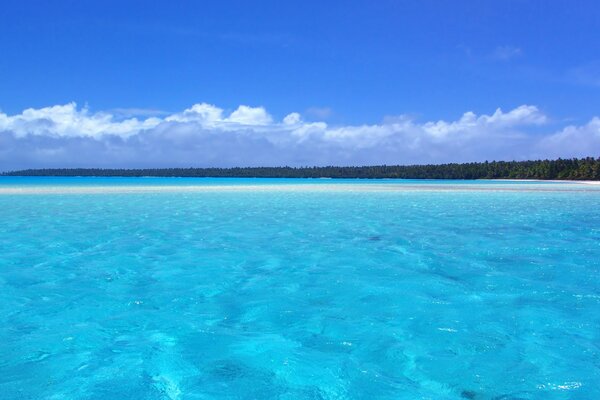 Snow-white sands clear water