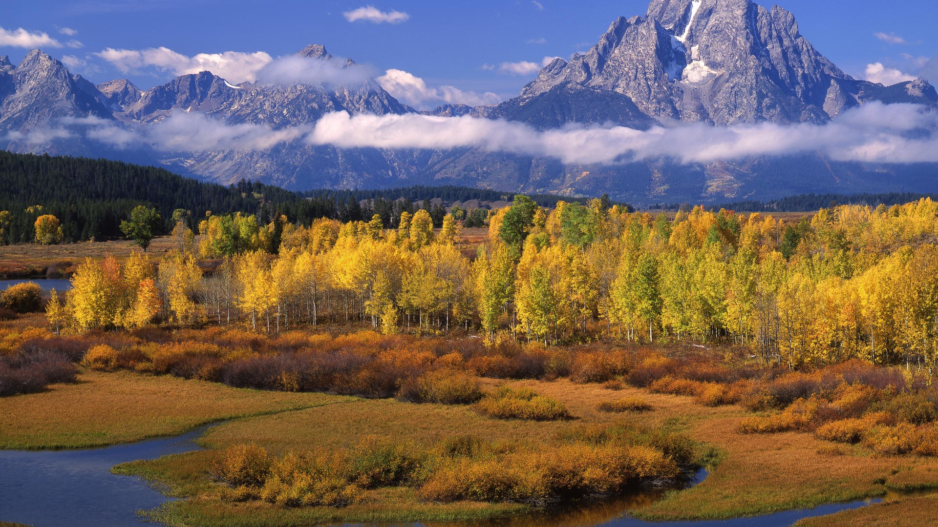 wyoming montagne autunno