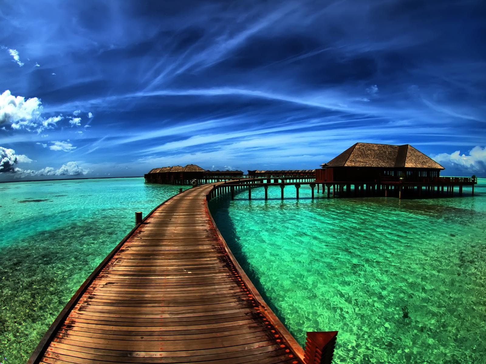 meer wasser himmel brücken haus