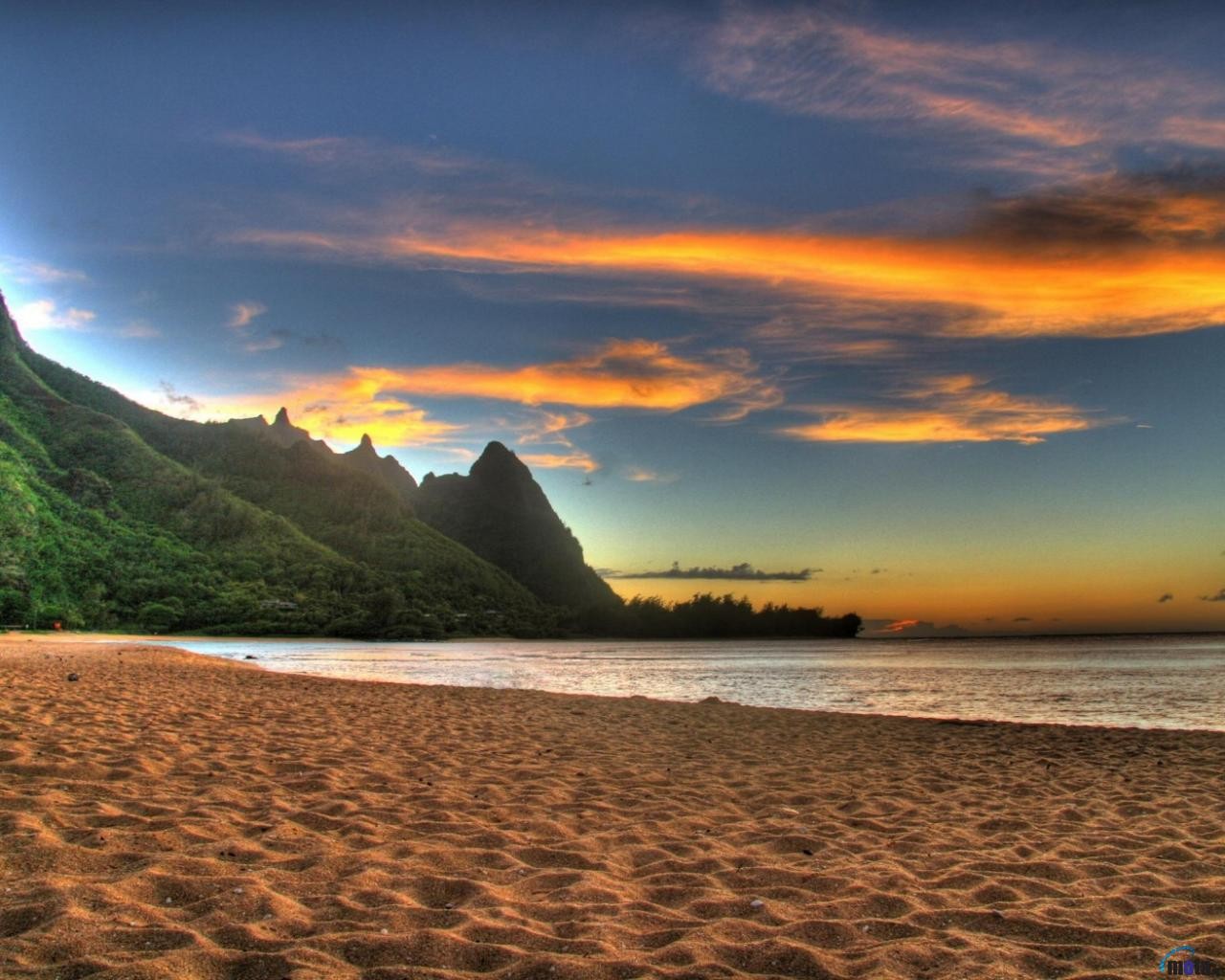 sonnenuntergang strand meer himmel berge