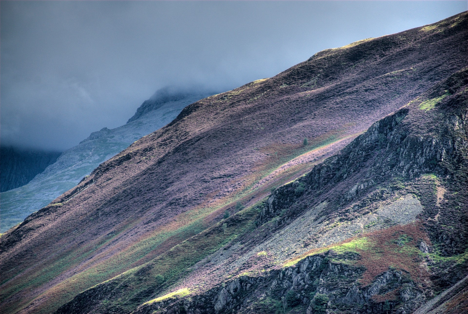 schottland berge nebel hang