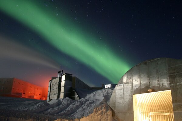 Northern Lights at the pole