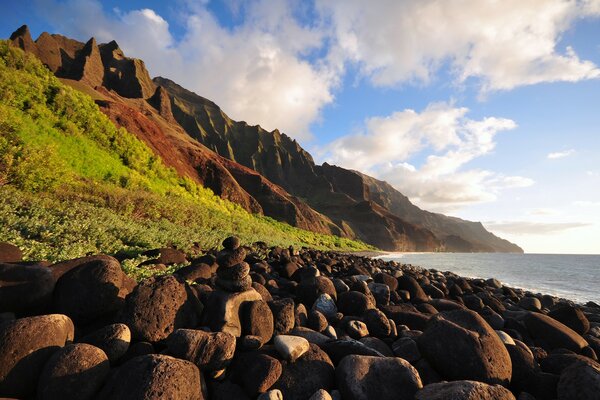 Photo of the mountain and the sea