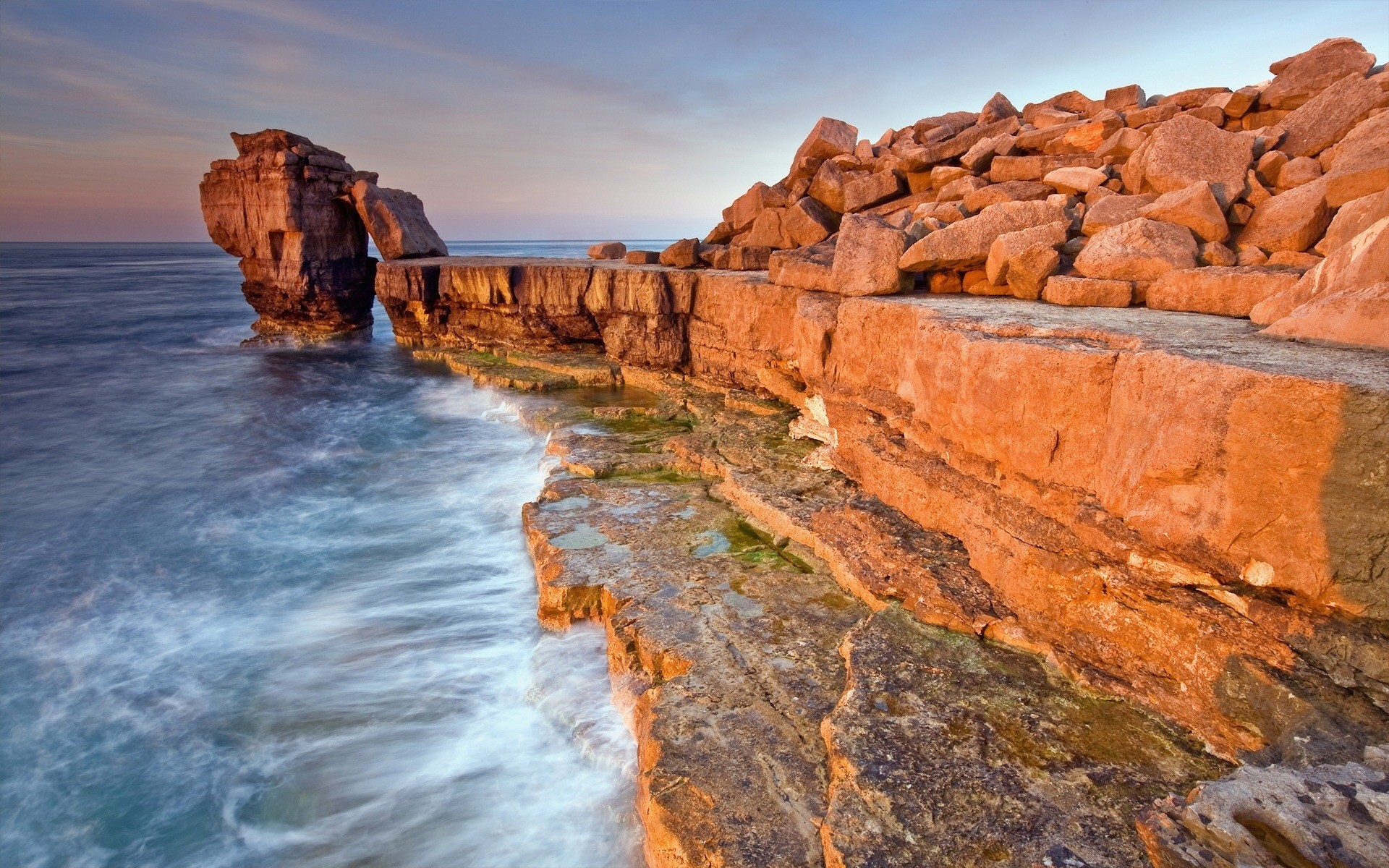 wellen felsen meer klippe