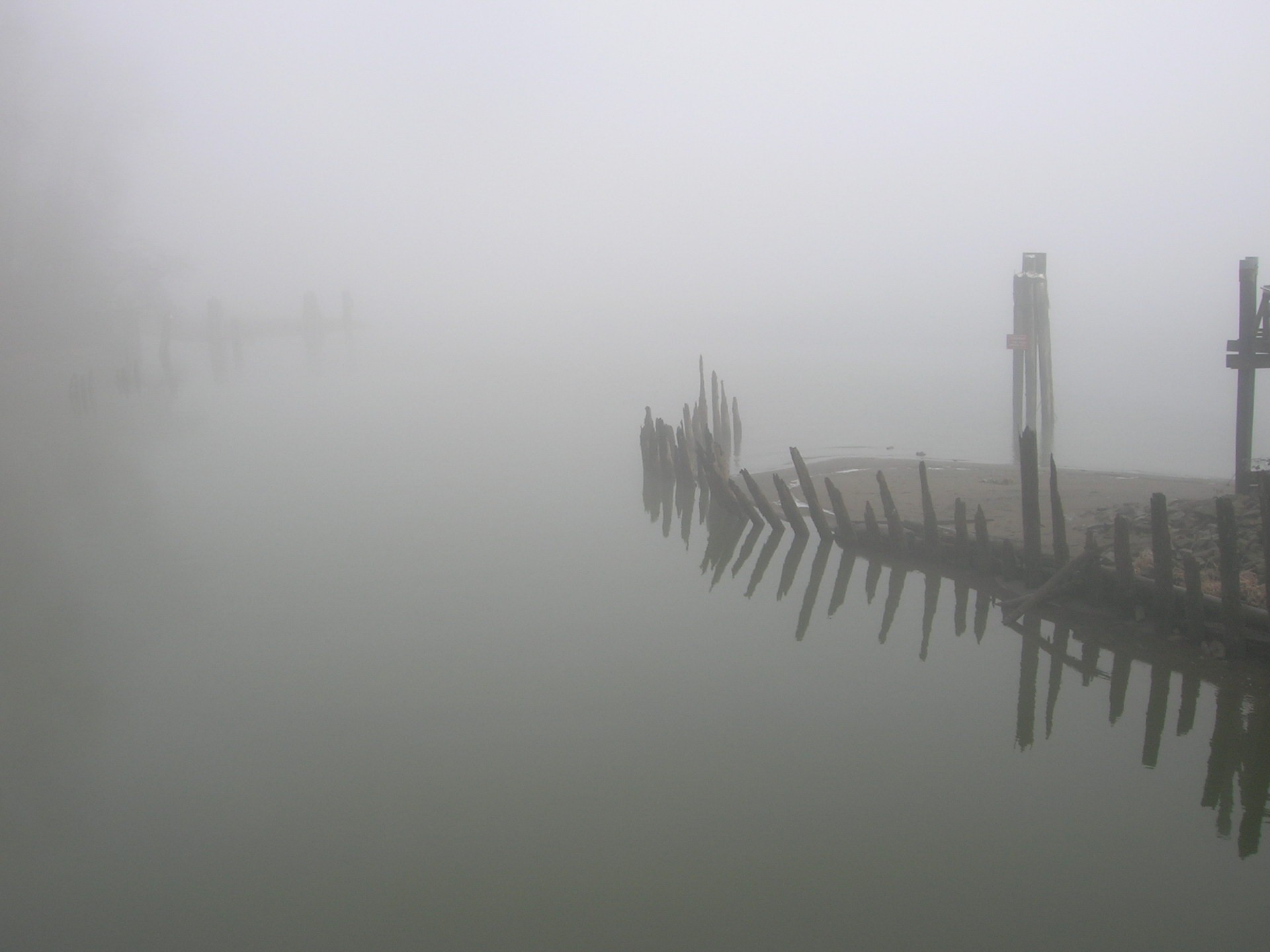 fog beach remain