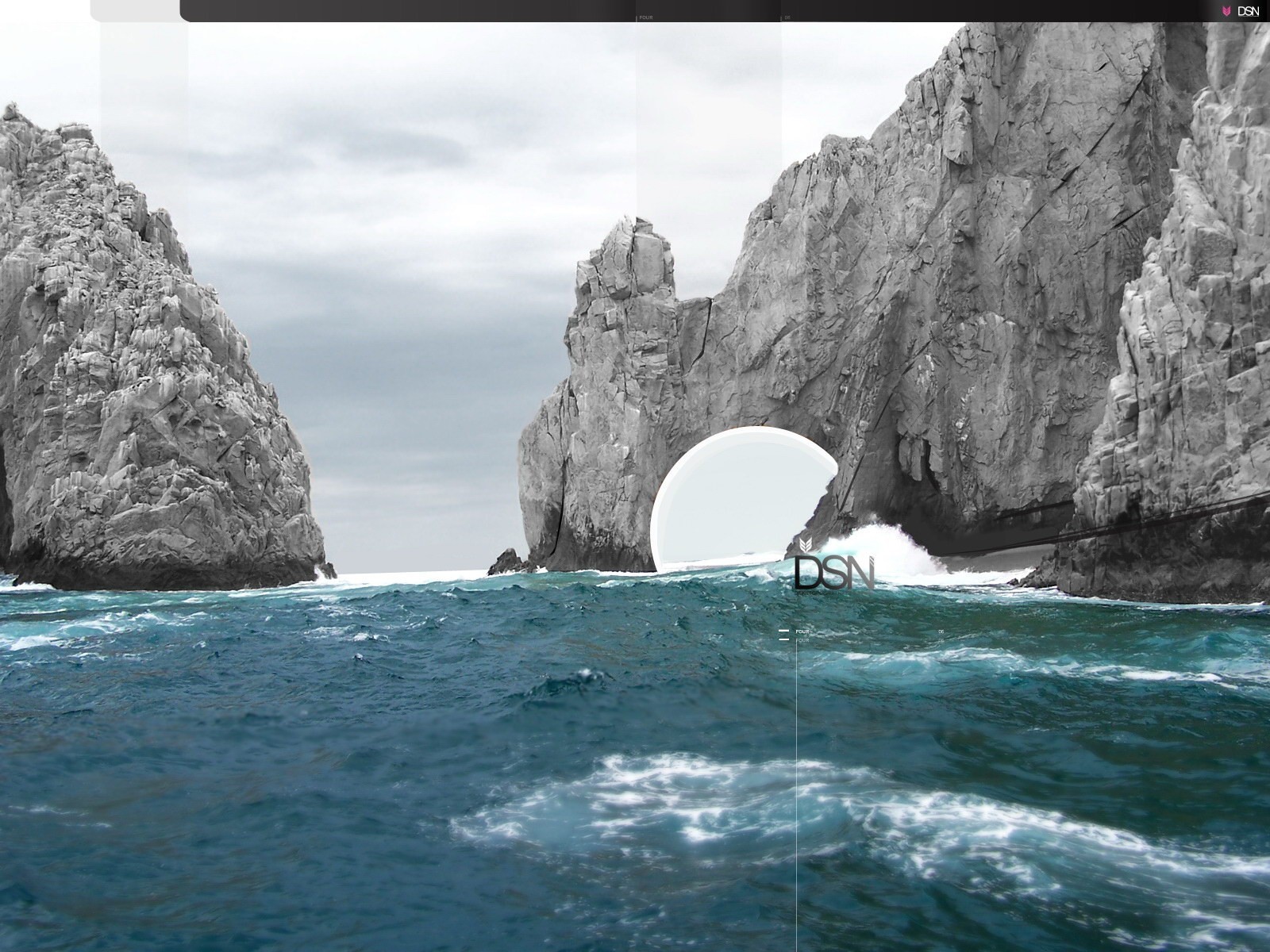 rocas olas agua