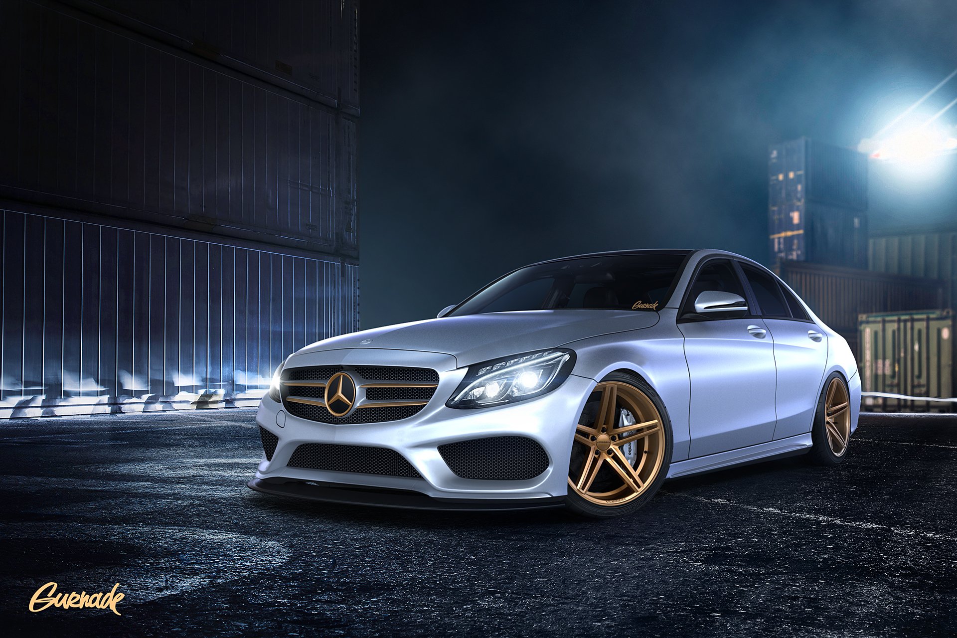 mercedes-benz classe c da gurnade anteriore mercedes-benz contenitori notte