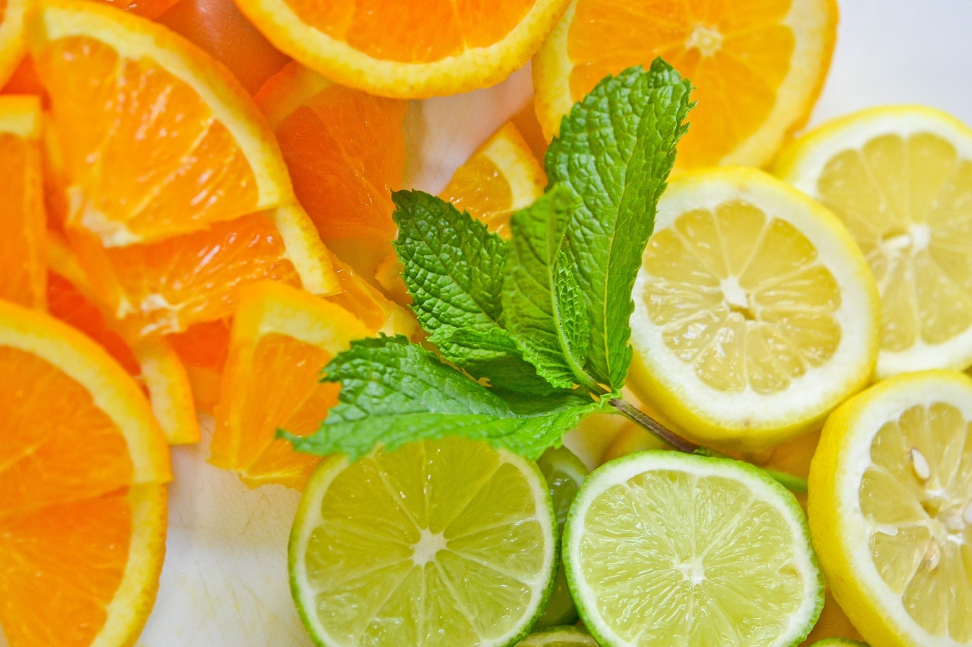 citrus lemon mint orange lima