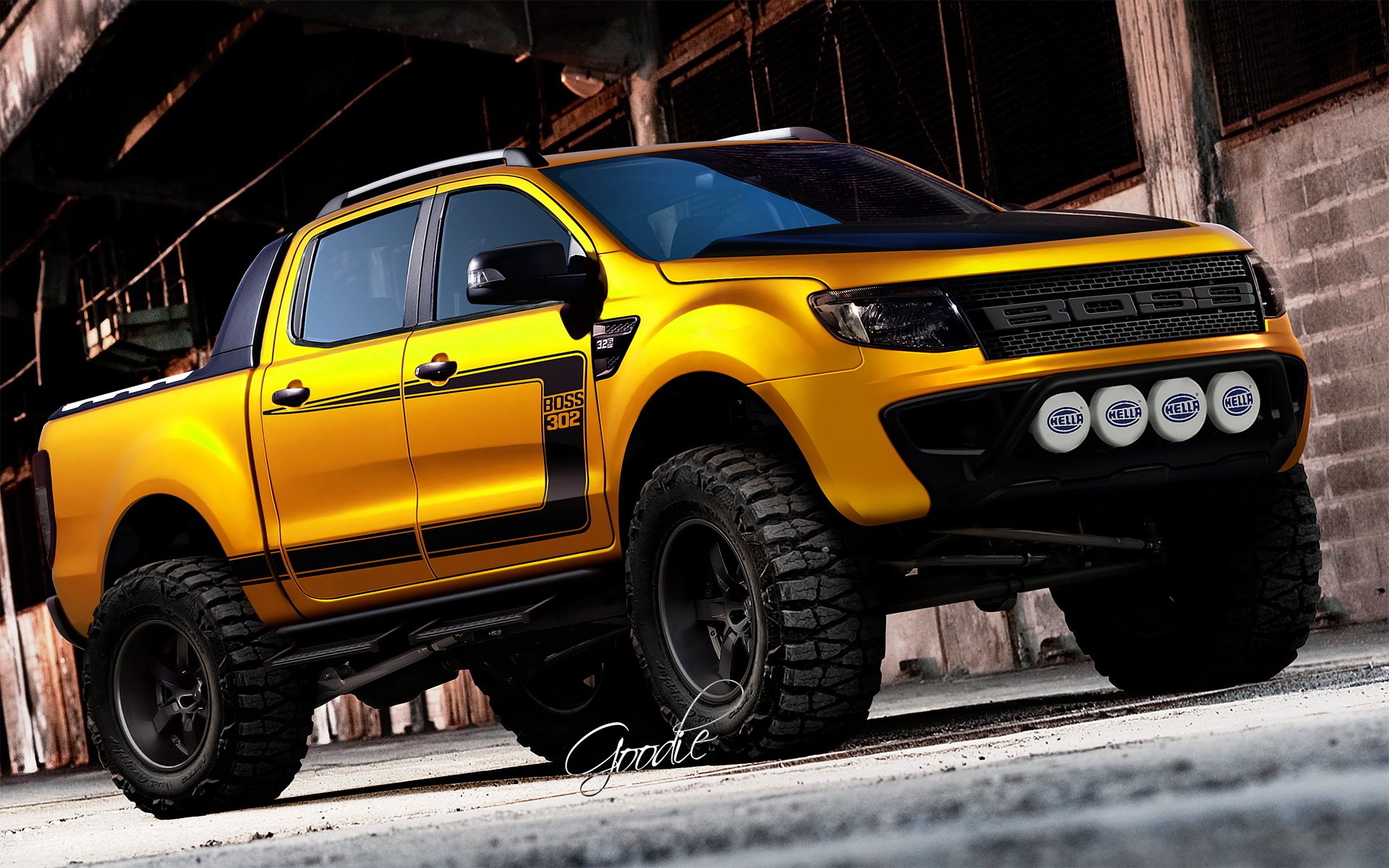 ford boss 302 pick-up suv messa a punto virtuale auto