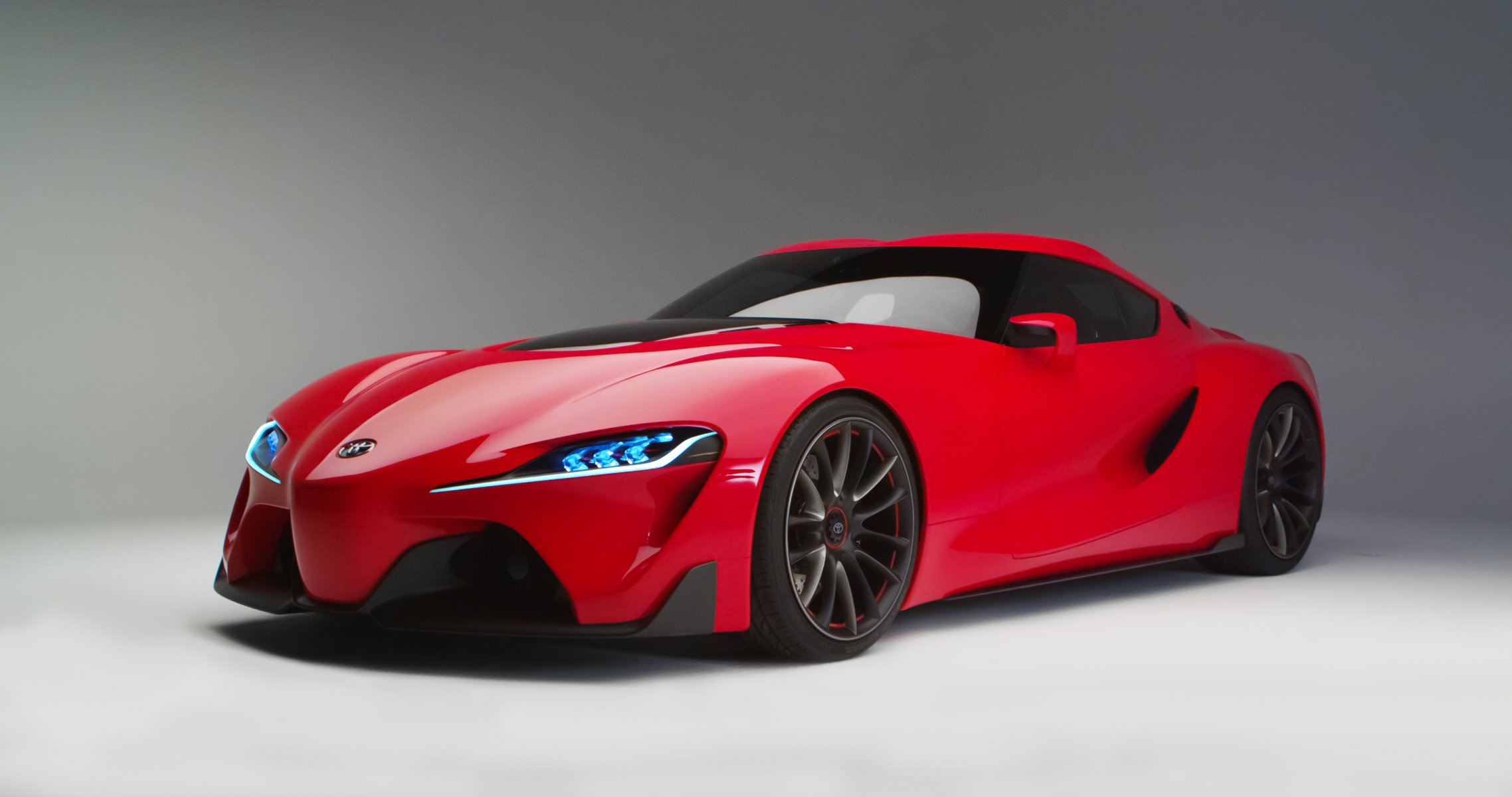 toyota ft-1 concept rouge coupé sport voiture