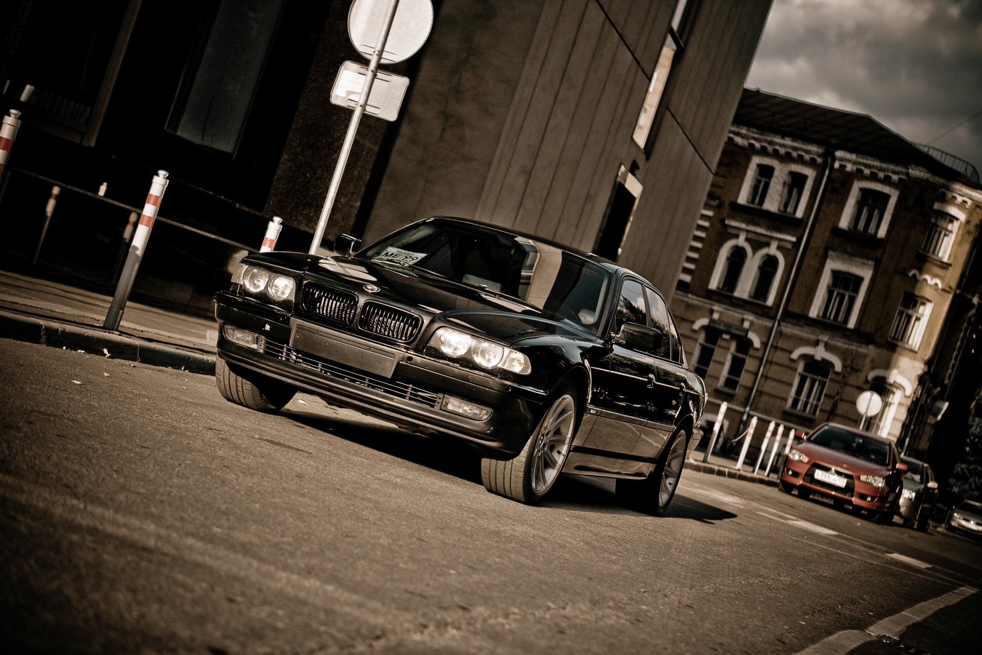 bmw 740 e38 boomer siete negro faros