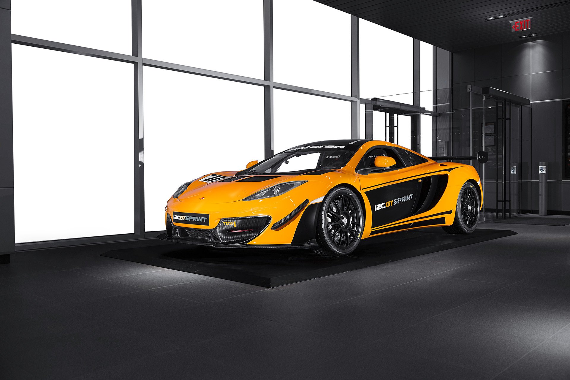 mclaren mp4-12c gt sprint orange vorne