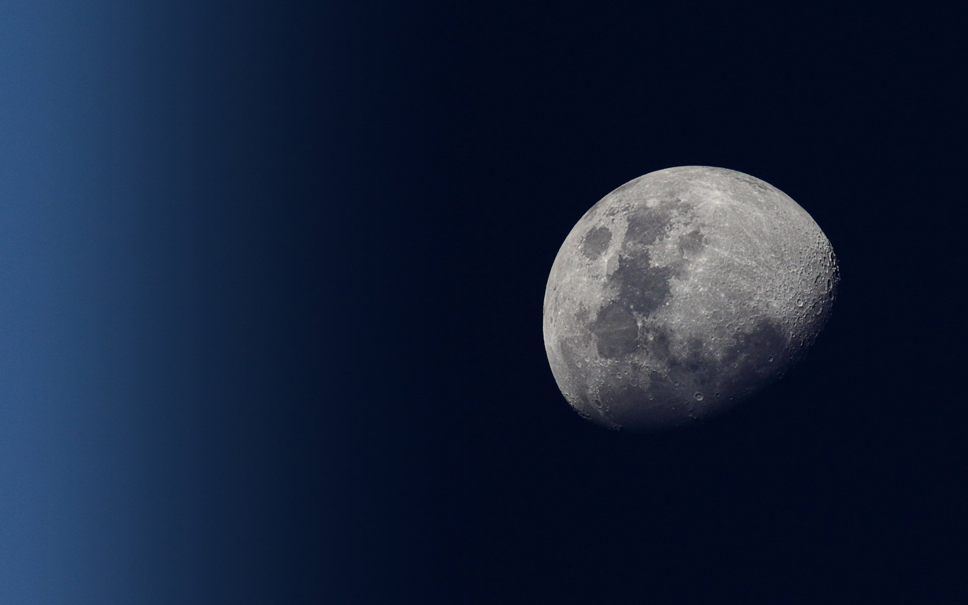 the moon the sky crescent night