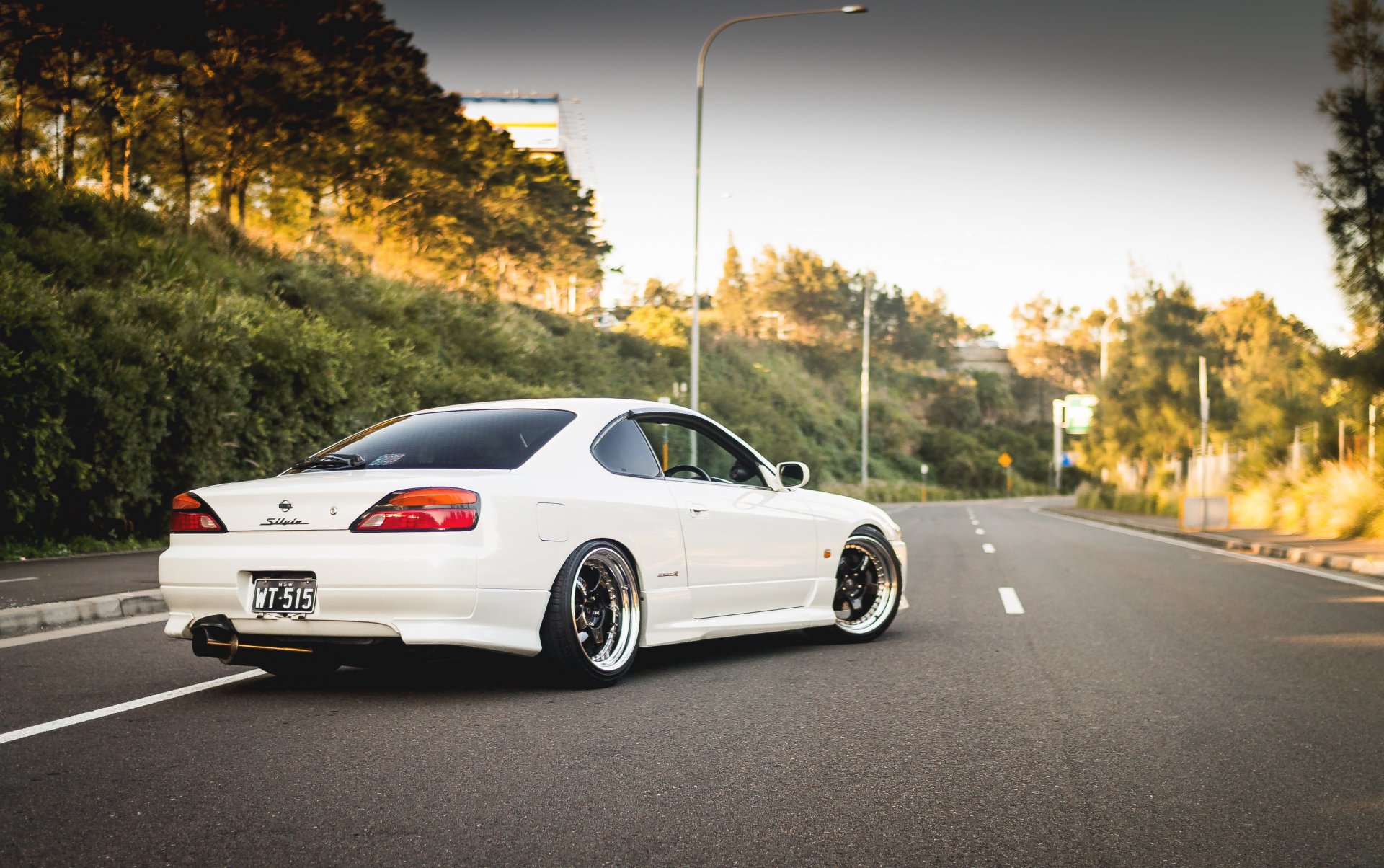 nissan sylvia s15 blanc arrière tuning nissan sylvia route