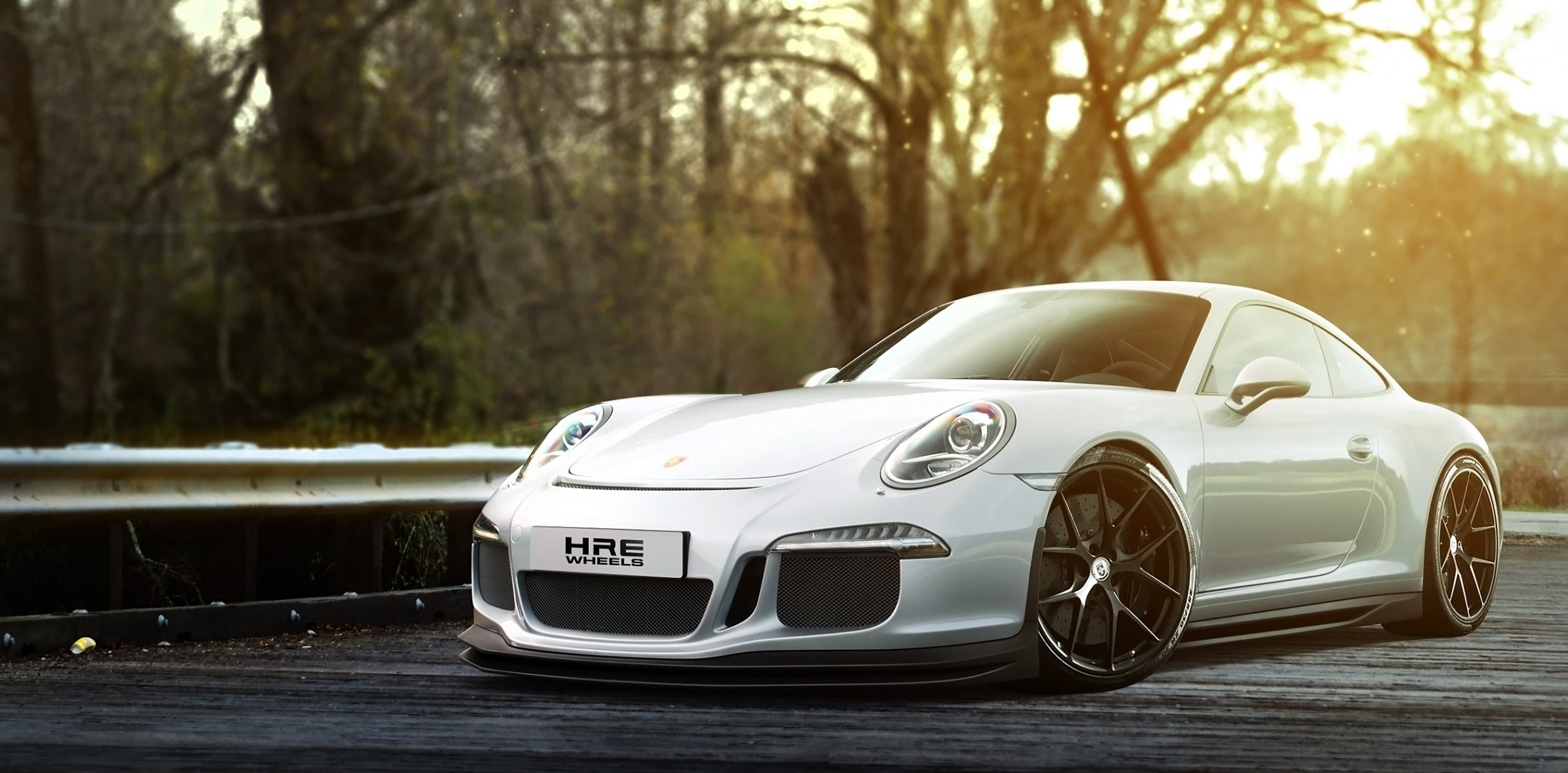 porsche 911 gt3 white front