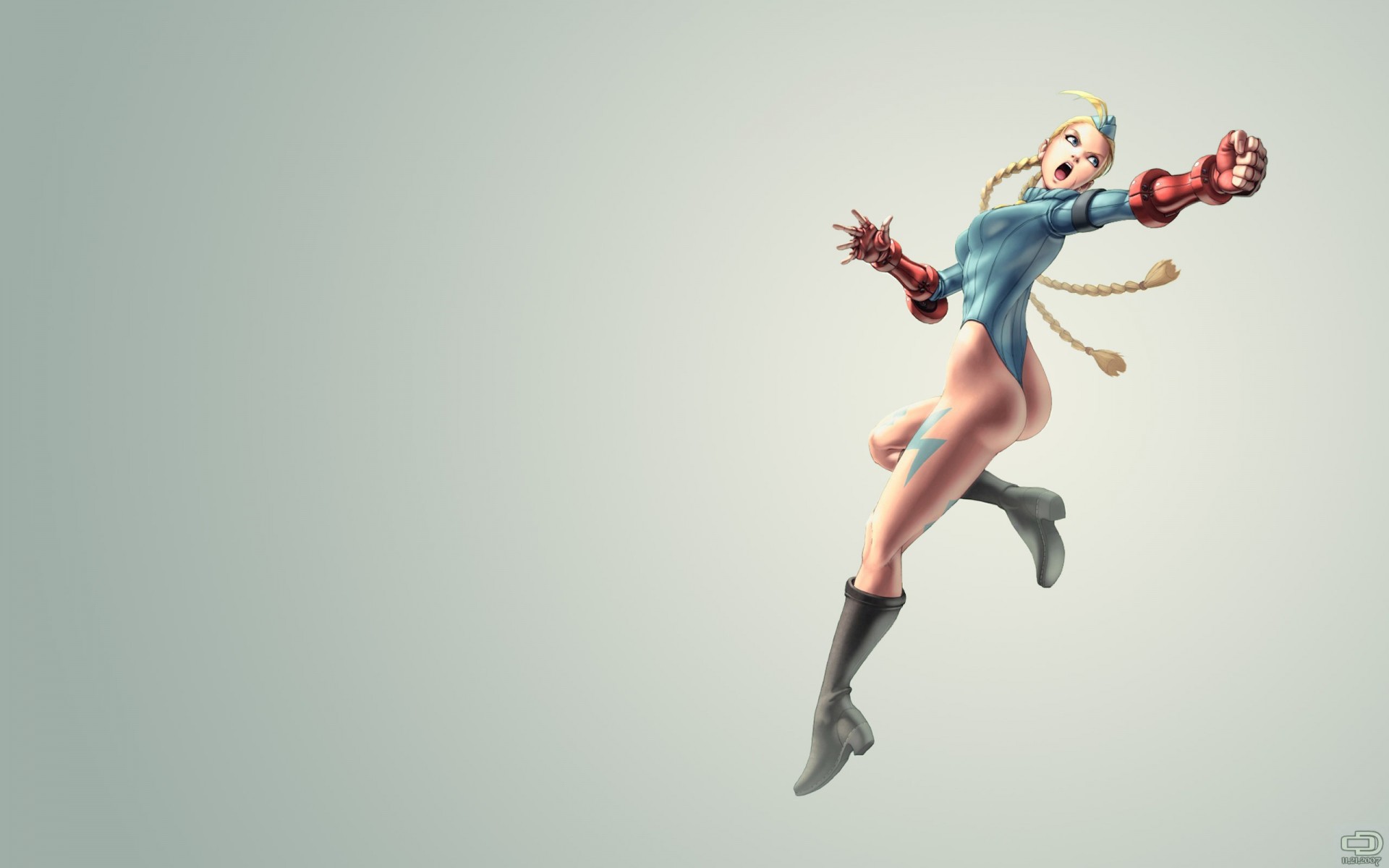 cammy superhéroe minimalismo