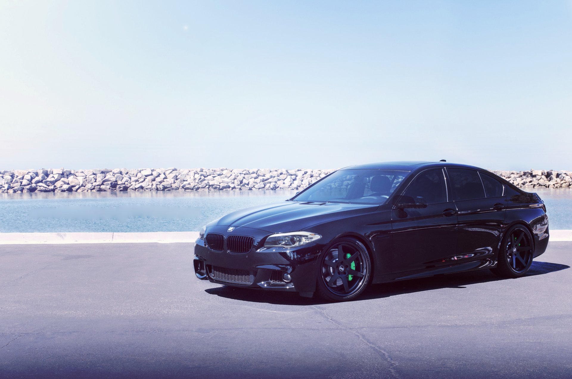 bmw f10 концепция один тюнинг черный