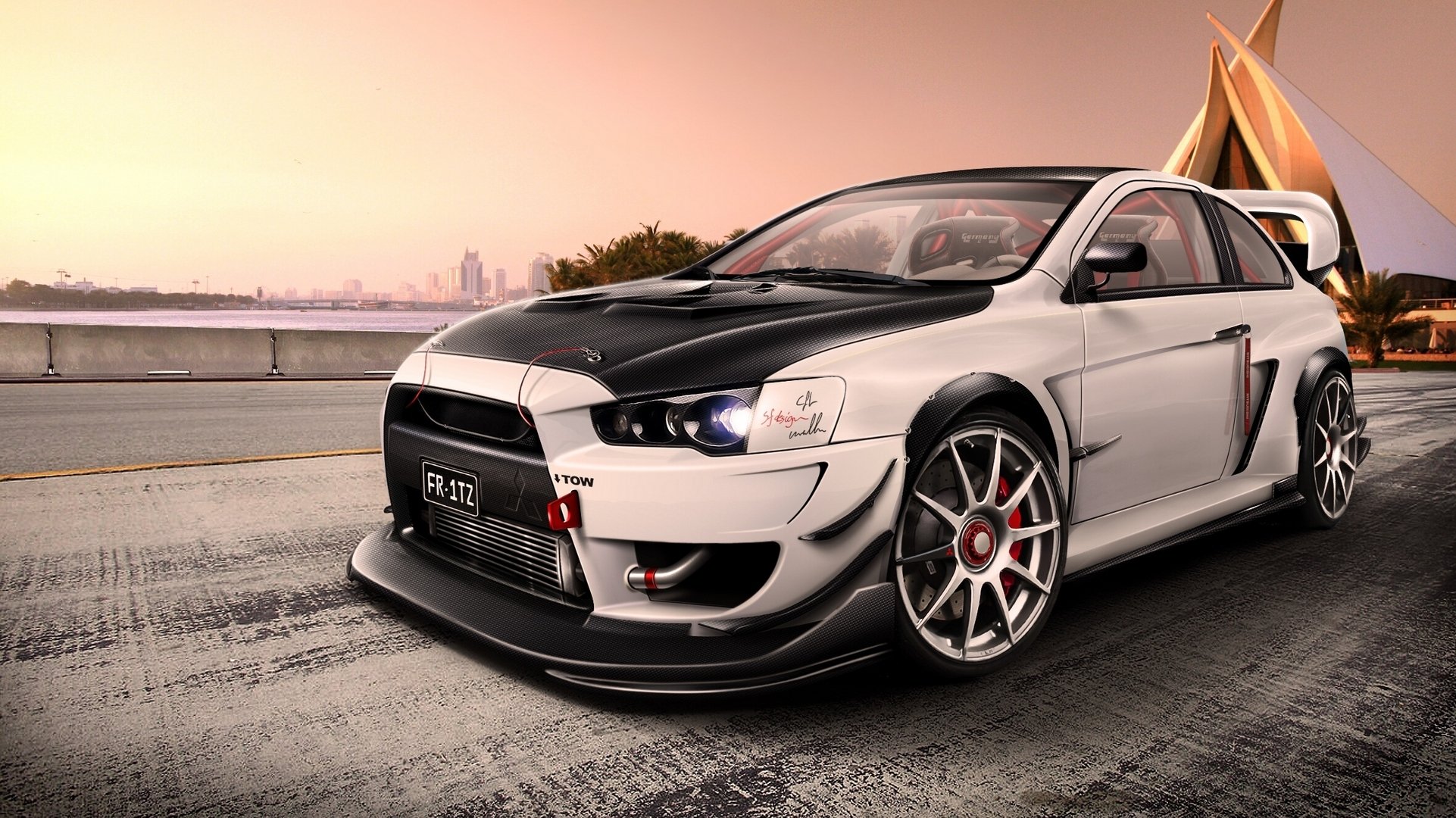 mitsubishi lancer tuning virtual carretera