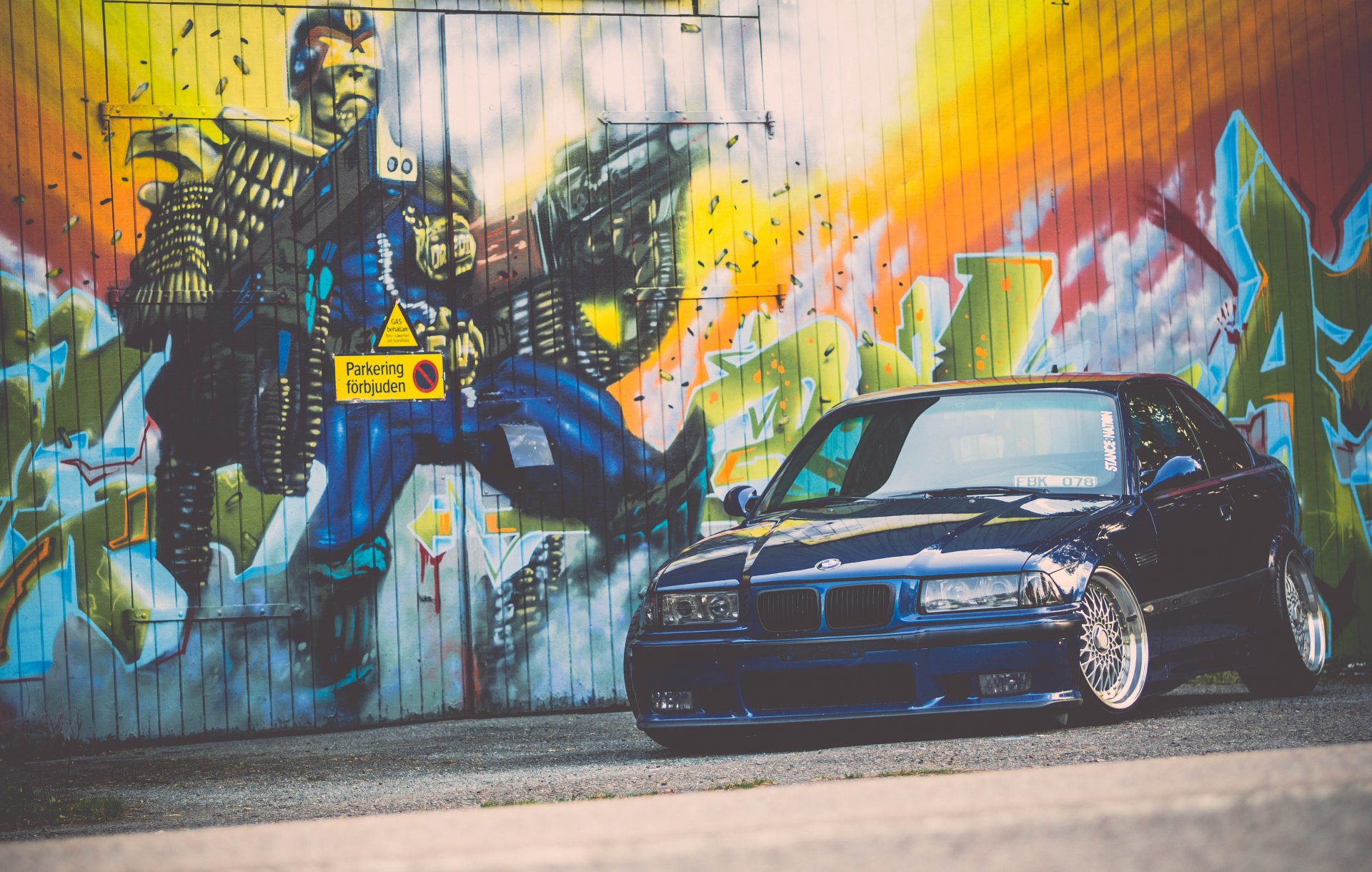 bmw e36 m3 bmw tuning pozycja niebieska grafitowa