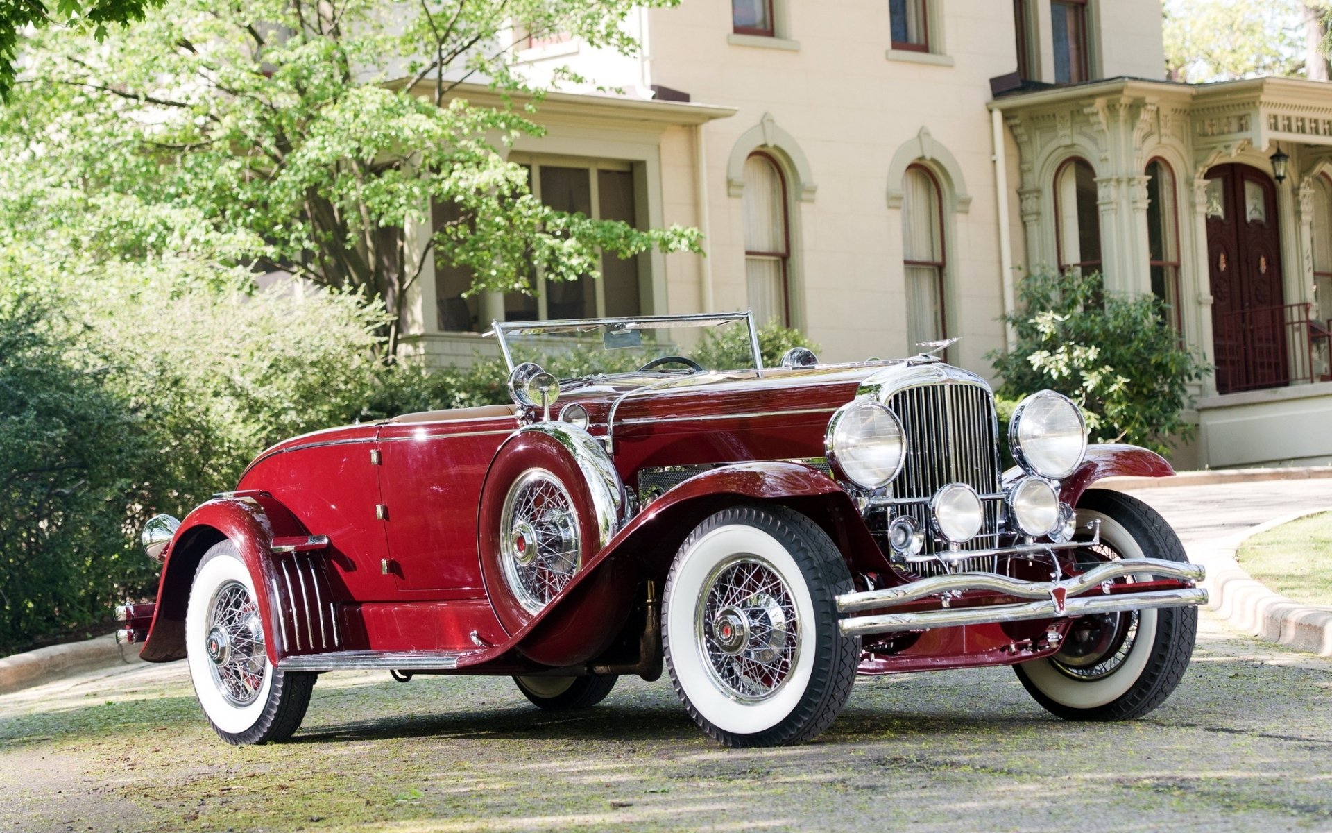 duesenberg sj 2982386 cabrio coupé swb von murphy 1931 retro front hintergrund