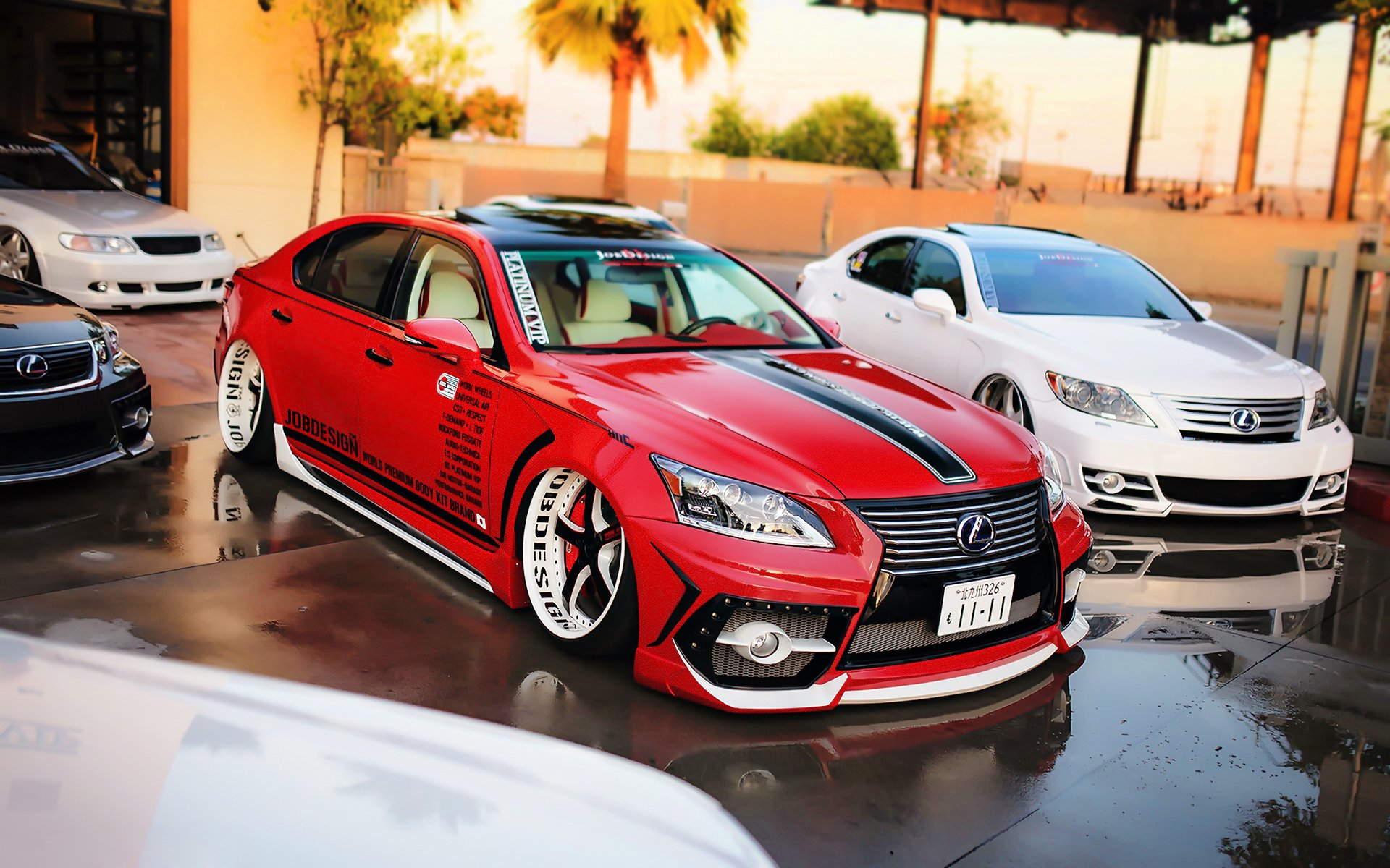 lexus ls samochód tuning pozycja lexus fototapeta