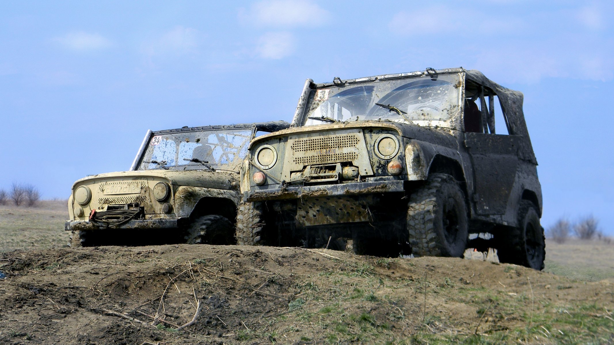 uaz mud sky nature off-road off-road