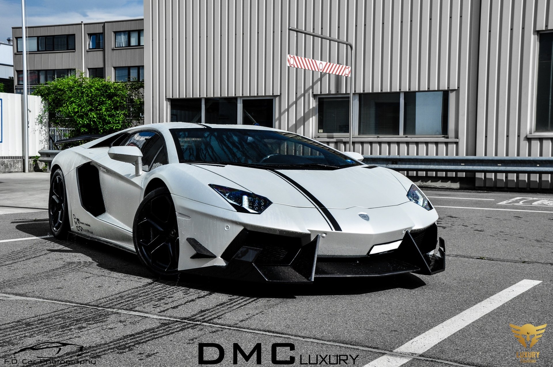 dmc luxe lamborghini aventador lp700-4 lamborghini aventador biały samochód tuning