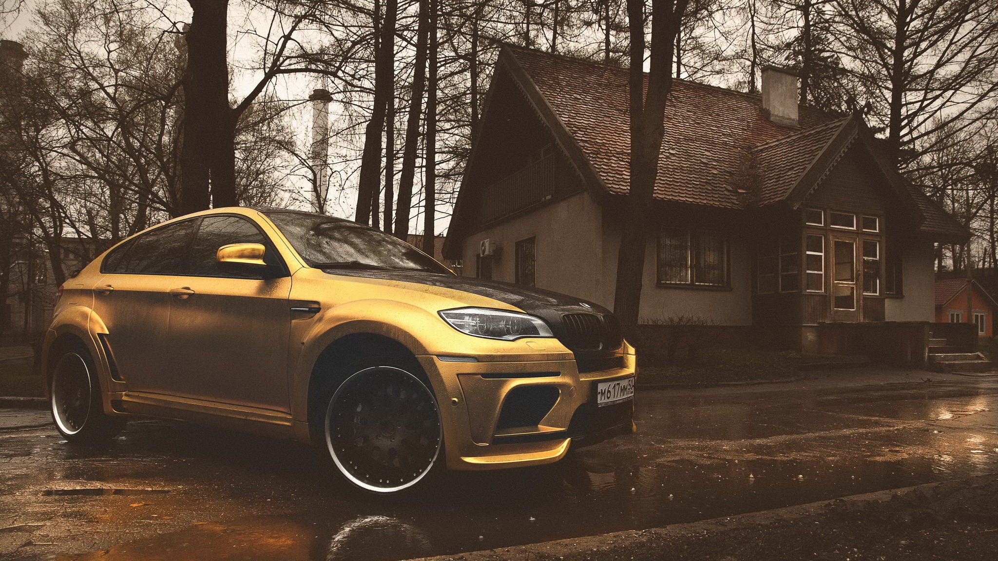 bmw x6m hamann tycoon evo m желтый матовый хром