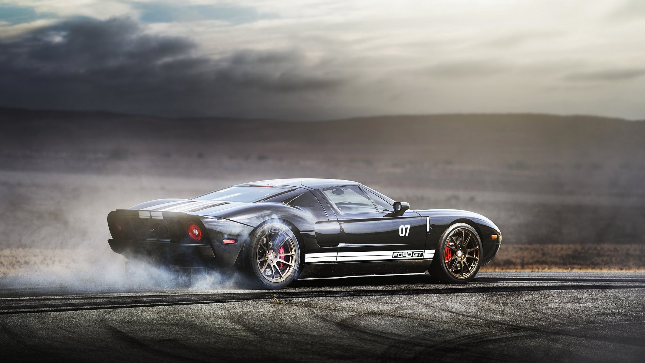 ford gt superdeportivo burnout