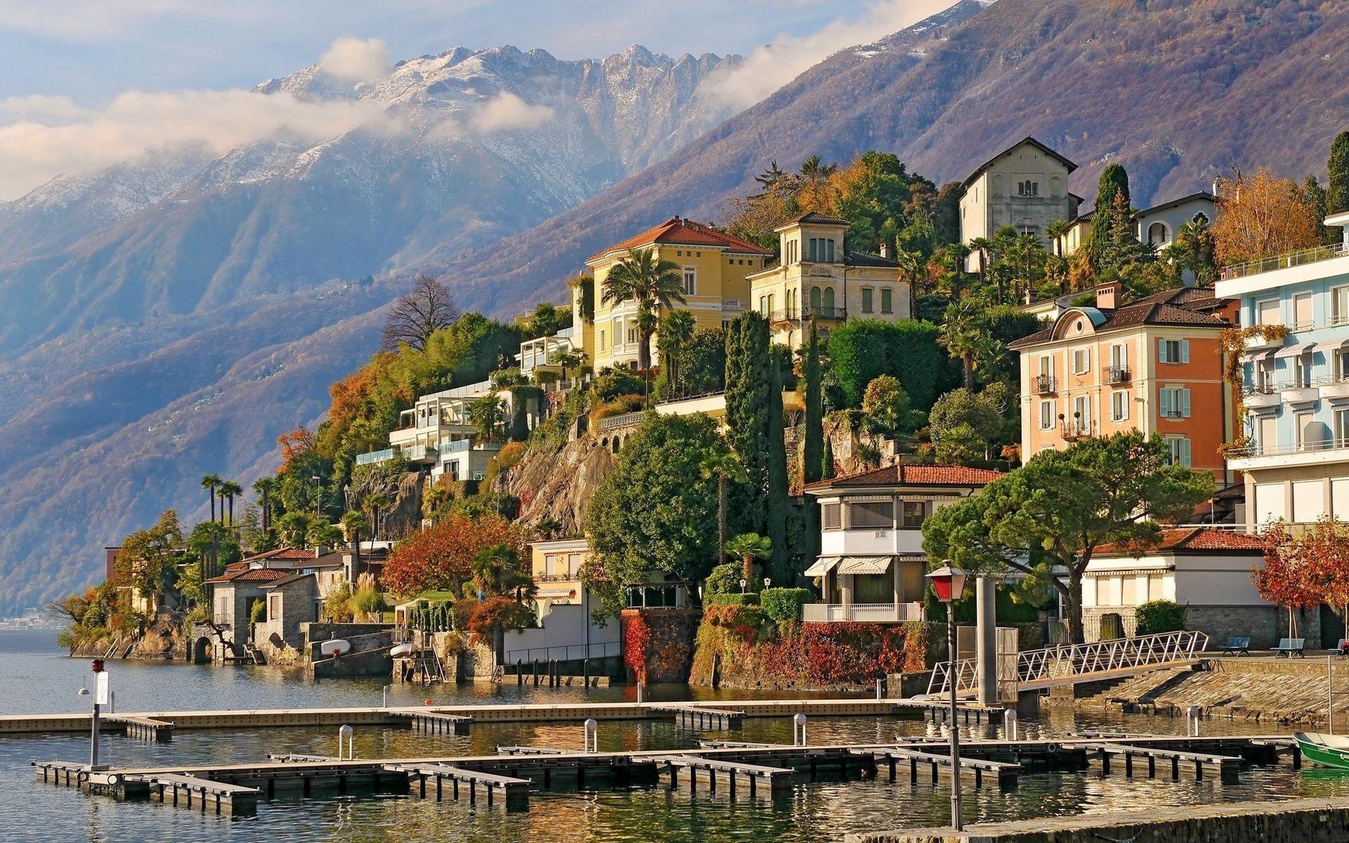 suiza casa terraplén montaña ciudad switzerland