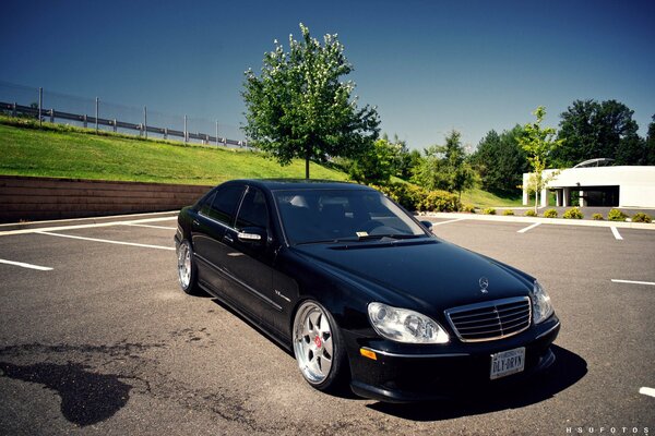 Black crisp brutal Mercedes