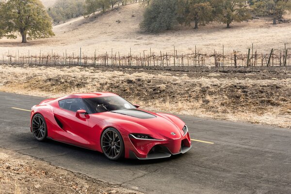 Beautiful red Toyota concept