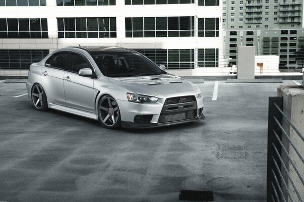 Mitsubishi evo x vossen car