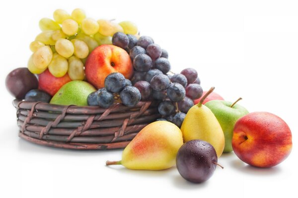 Salade de fruits dans un panier