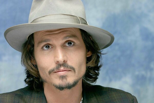 Johnny Depp in a hat