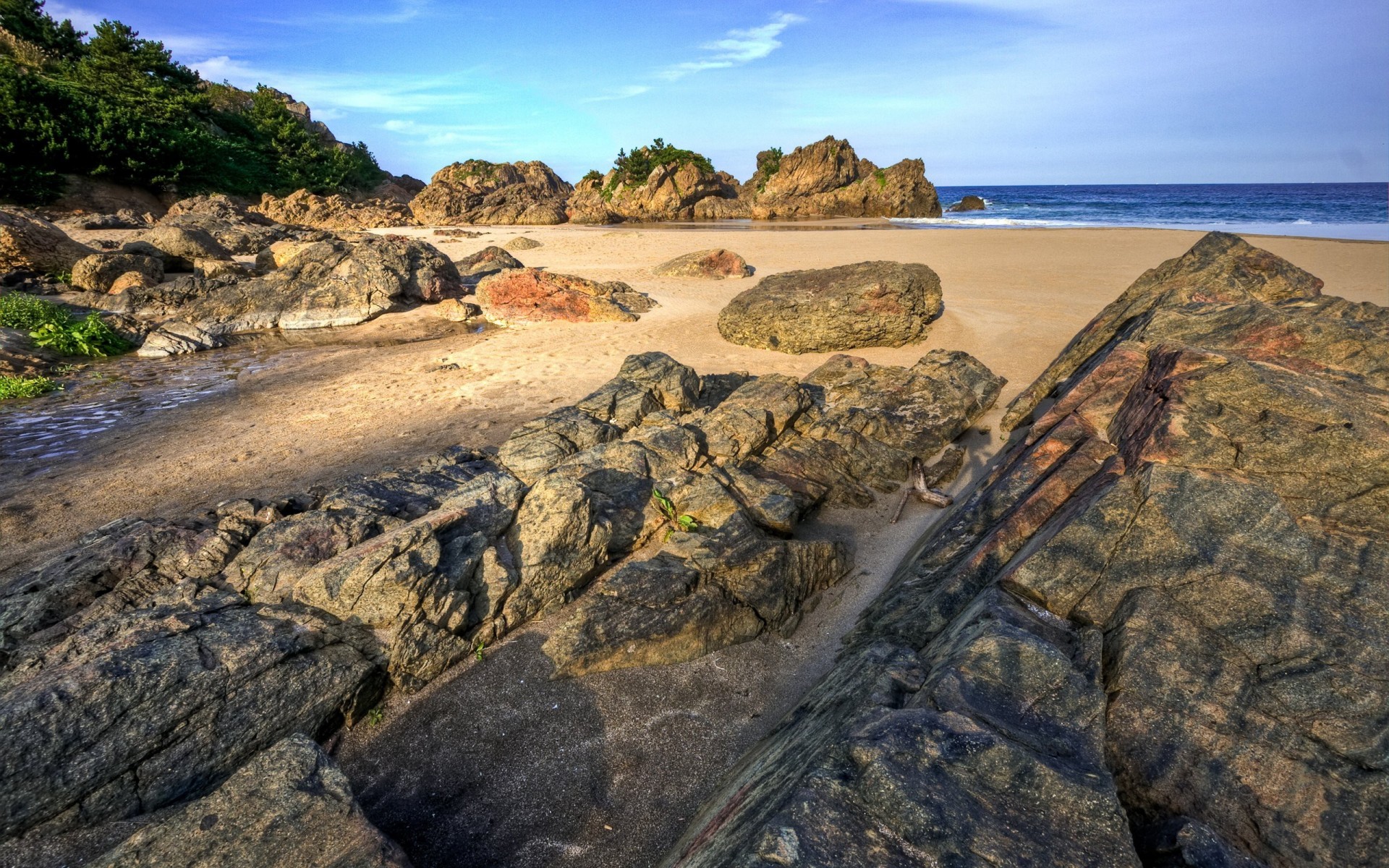 meer strand sand steine