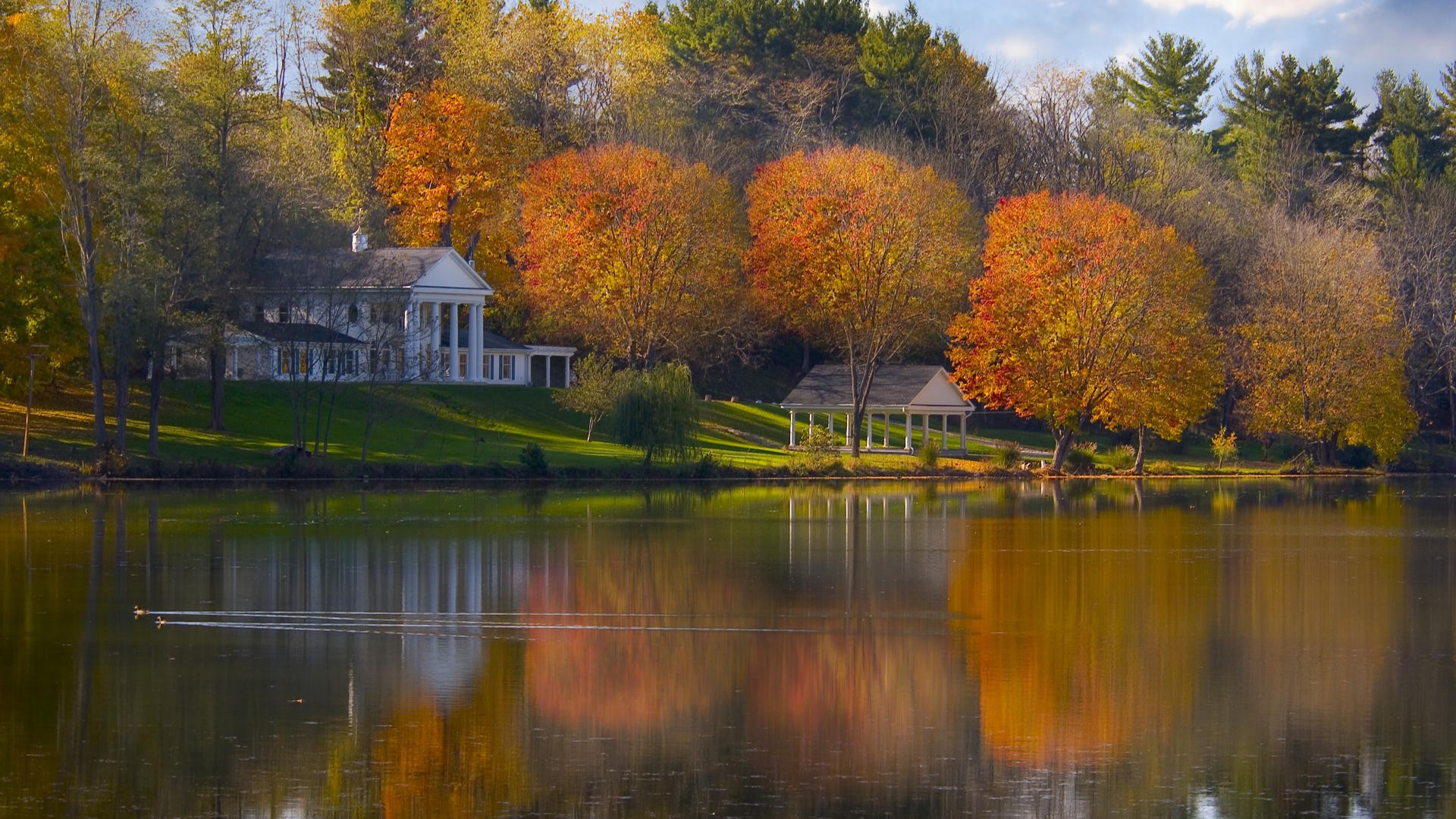 ohio autumn lake