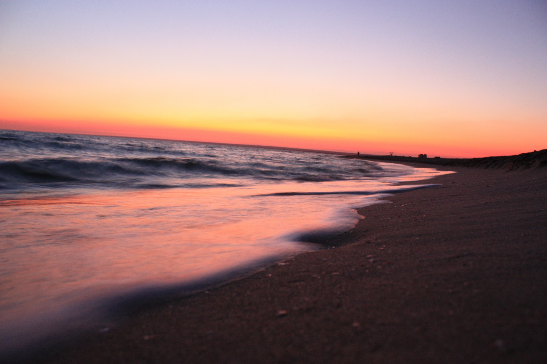 mer sud été coucher du soleil