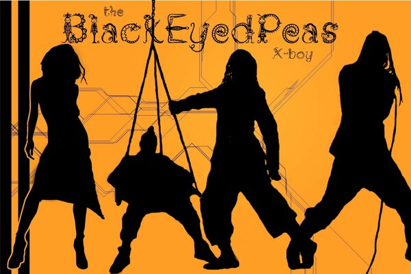 Shadows of the Black Eyed Peas band