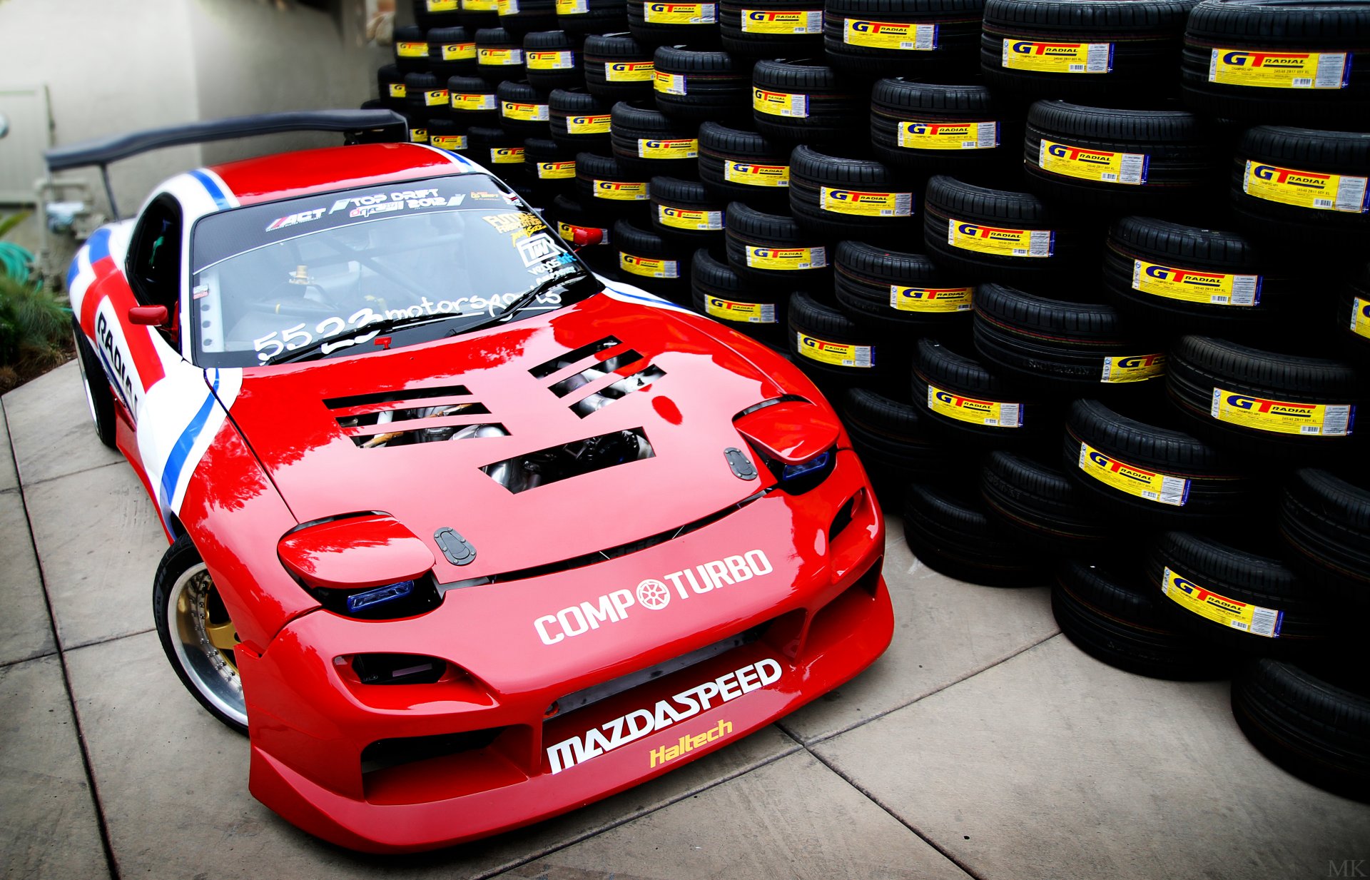 mazda rx-7 red mazda red tires a lot tuning