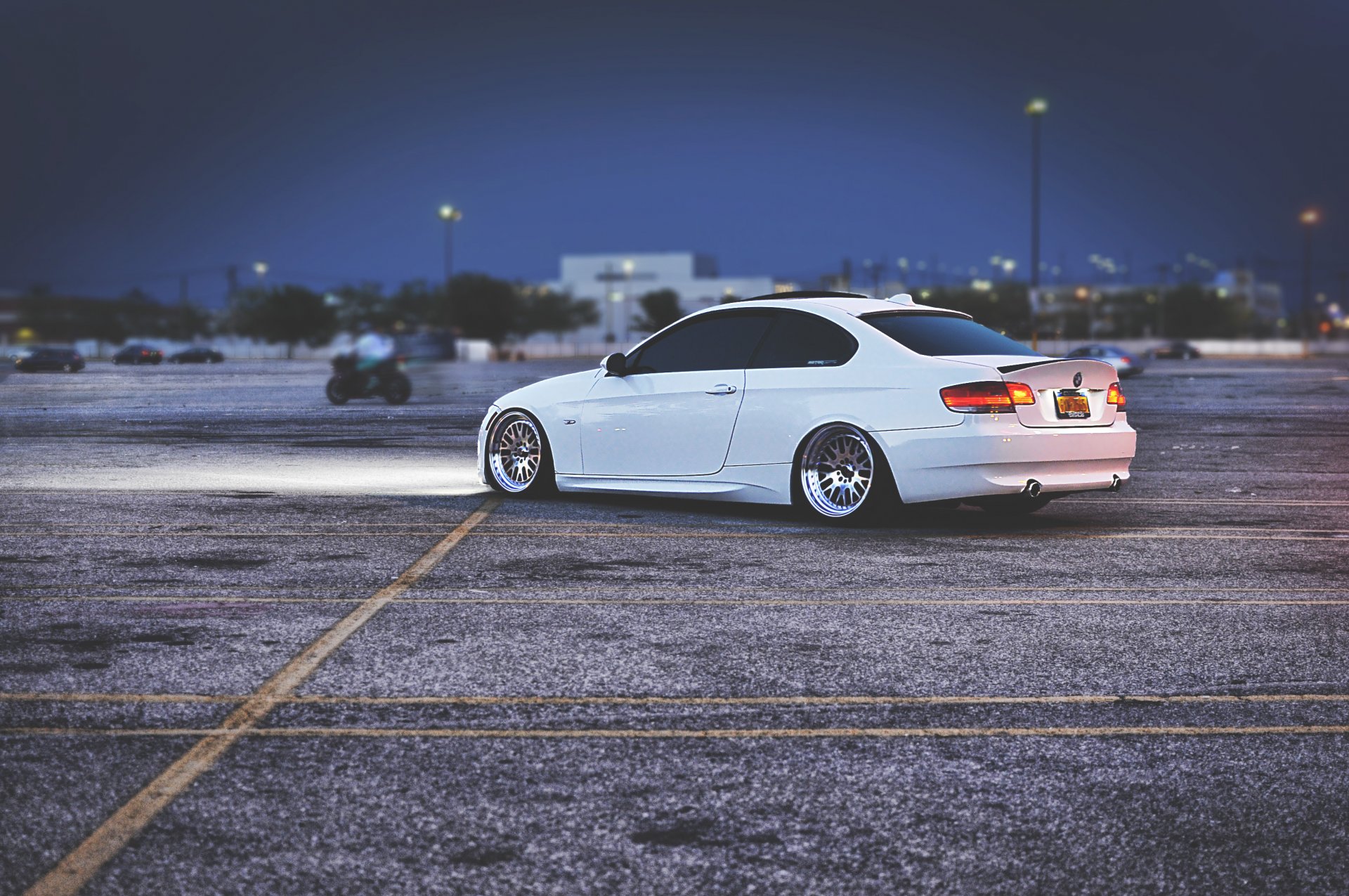 bmw e92 posición bmw tuning blanco blanco noche llantas