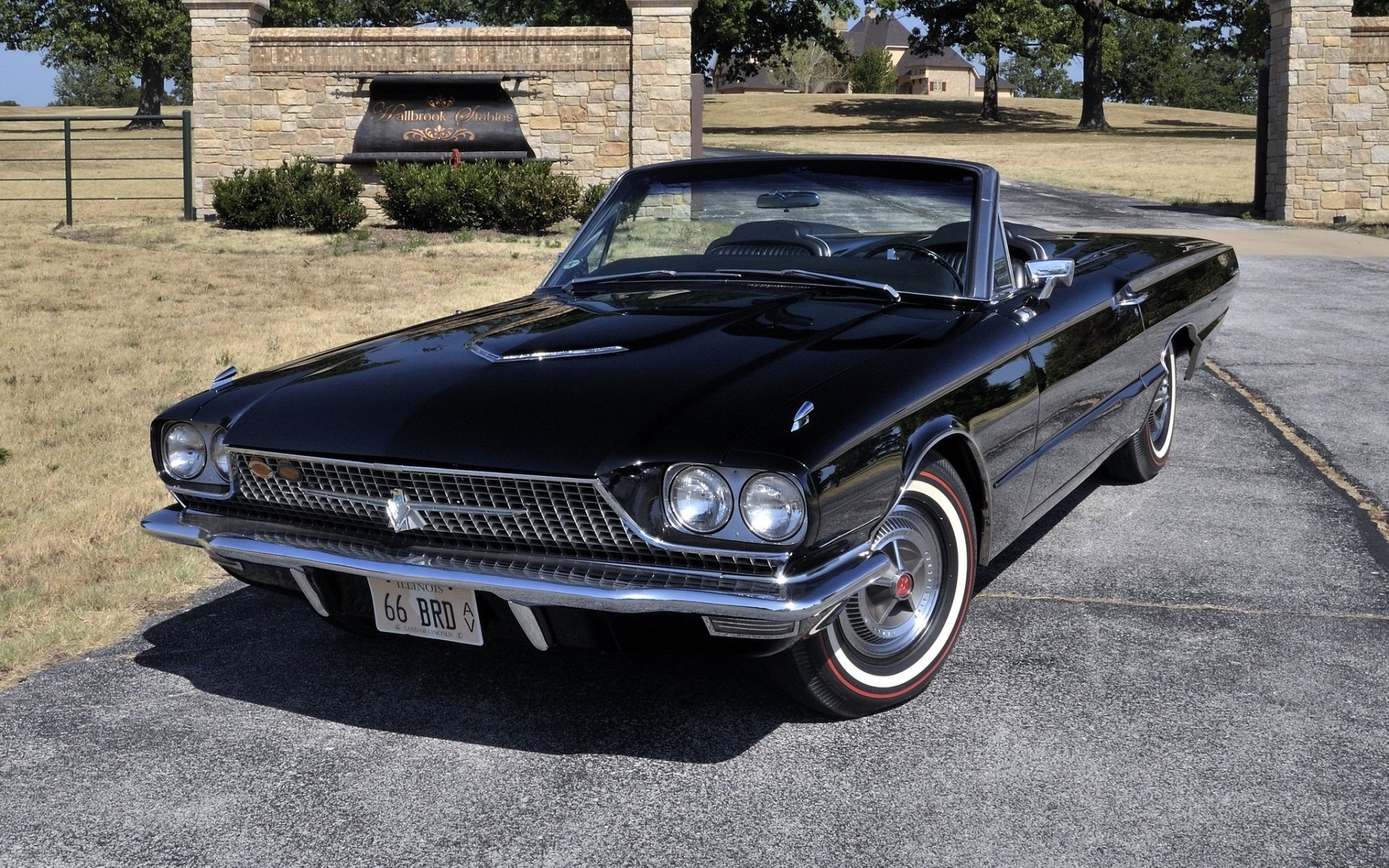 ford thunderbird convertible 1966 tandebed classic front background