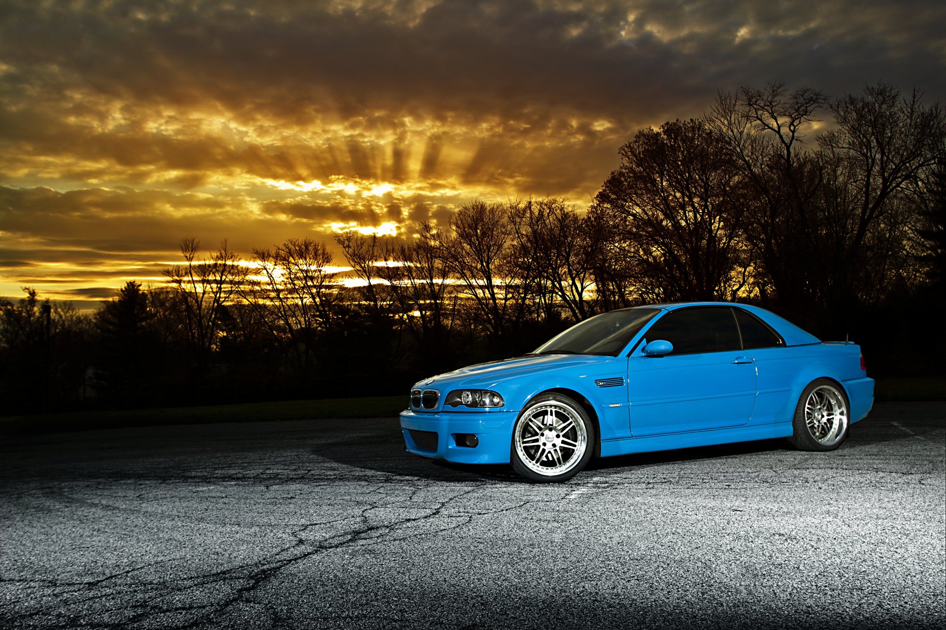 bmw m3 blue sunset bmw blue sky